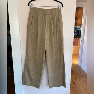 Everlane - Wide Leg Pinstripe Pant - 4S